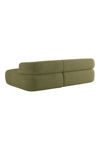 Canapé d’angle droit Estro - Kaki - 3 places - En polyester recyclé