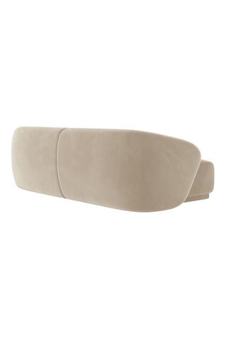 Canapé Jane - Beige - 4 places - En tissus velours