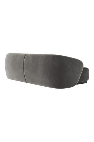 Canapé Jane - Gris - 4 places - Toucher velours