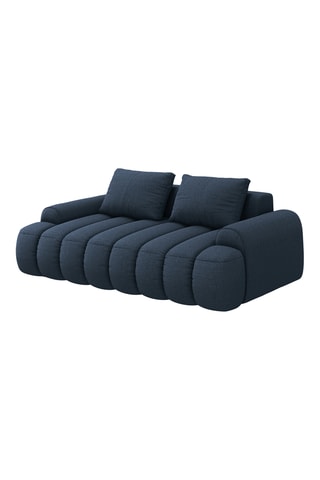 Canapé Kimi - Bleu canard - 3 places - En polyester