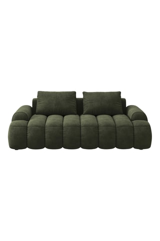 Canapé Kimi - Vert foncé - 3 places - Toucher velours