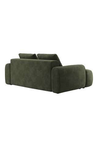 Canapé Kimi - Vert foncé - 3 places - Toucher velours
