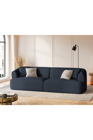 Canapé modulaire Talia - Bleu roi - 4 places - En tissu chenille