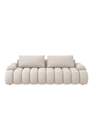 Canapé convertible Kimi - Beige - 4 places - En polyester