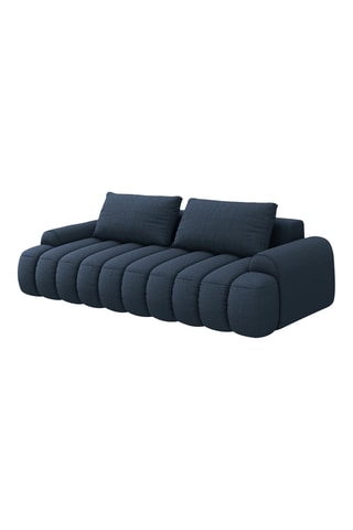 Canapé convertible Kimi - Bleu marine - 4 places - En polyester