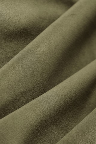 Canapé d’angle gauche Jane - Vert olive - 4 places - Toucher velours