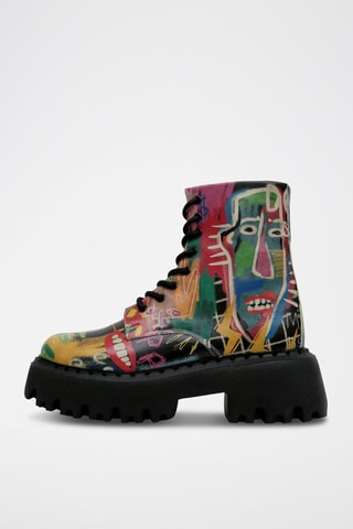 Bottines en cuir vegan No More Drama  - Multicolore