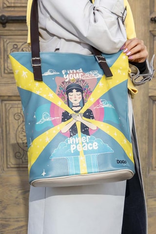 Sac cabas Find Your Inner Peace  - Multicolore