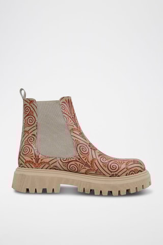 Bottines Chelsea en cuir vegan Majestic Gold  - Multicolore