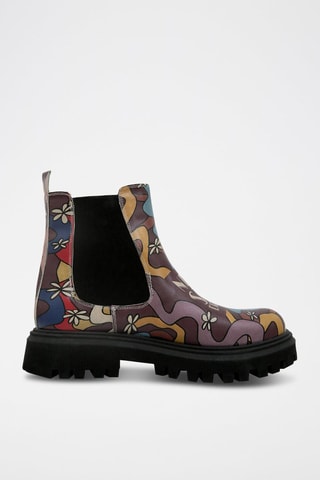 Bottines Chelsea en cuir vegan Never Stop Dreaming  - Multicolore