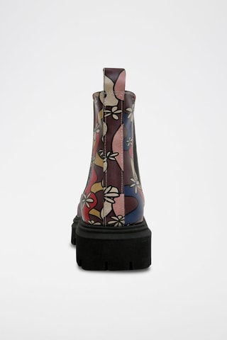 Bottines Chelsea en cuir vegan Never Stop Dreaming  - Multicolore
