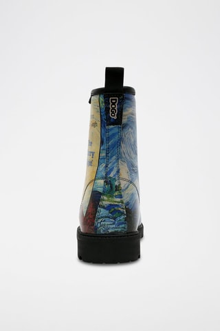Bottines Vincent van Gogh The Starry Night Collage  - Multicolore