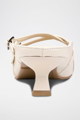 Sabots à talons en cuir vegan Whiskers and Purrs  - Multicolore