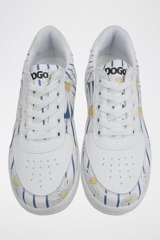 Baskets en cuir vegan Daisy Stripes  - Multicolore