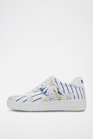 Baskets en cuir vegan Daisy Stripes  - Multicolore