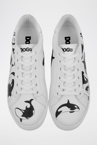 Baskets en cuir vegan Flowing Orca  - Multicolore
