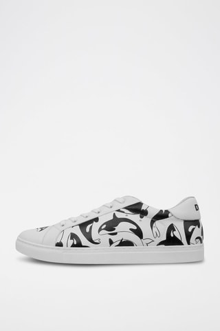 Baskets en cuir vegan Flowing Orca  - Multicolore