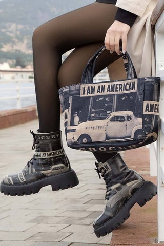 Cabas I am an American  - Multicolore