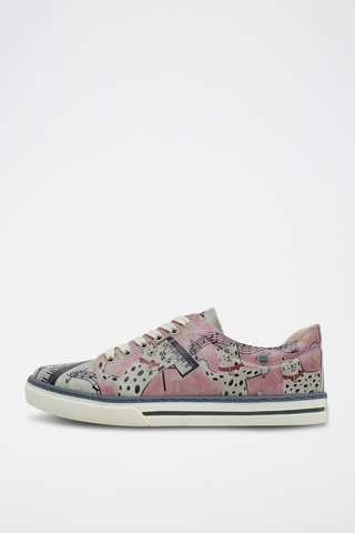 Baskets en cuir vegan Dance with Me  - Multicolore