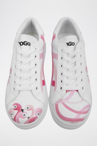 Baskets en cuir vegan Pink Paradise  - Multicolore