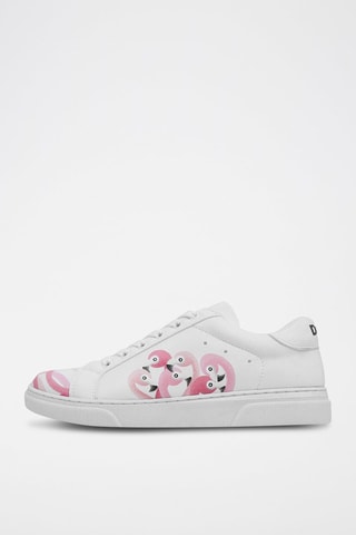 Baskets en cuir vegan Pink Paradise  - Multicolore