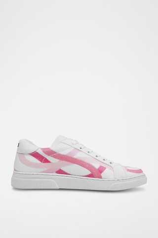 Baskets en cuir vegan Pink Paradise  - Multicolore