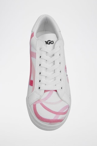 Baskets en cuir vegan Pink Paradise  - Multicolore
