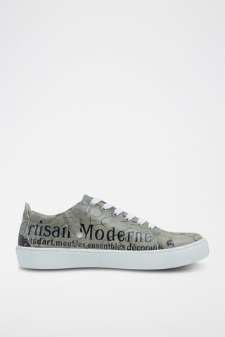 Baskets en cuir vegan Artisan - Multicolore