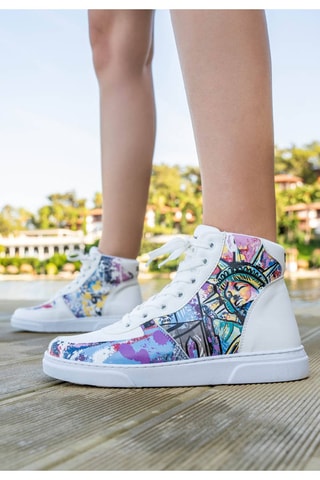 Baskets montantes New York State of Mind  - Multicolore