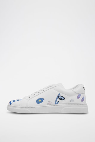 Baskets en cuir vegan Cats on the Beach  - Multicolore