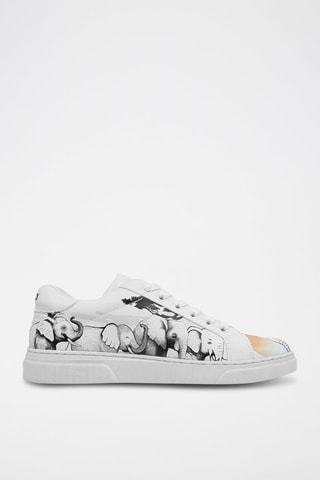 Baskets en cuir vegan Sunset Animals  - Multicolore