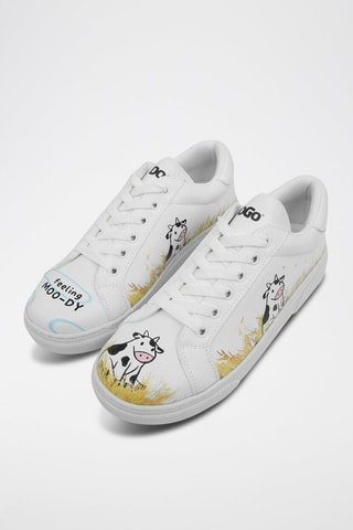 Baskets en cuir vegan Feeling Moody  - Multicolore