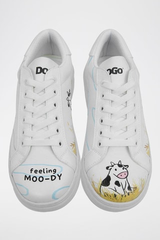 Baskets en cuir vegan Feeling Moody  - Multicolore