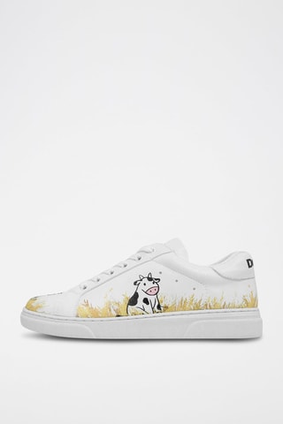 Baskets en cuir vegan Feeling Moody  - Multicolore