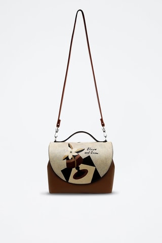 Sac à main en cuir Handybag  - Multicolore