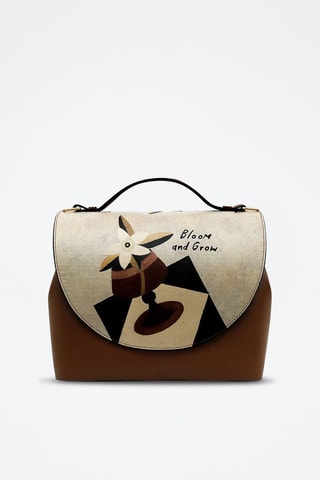 Sac à main en cuir Handybag  - Multicolore