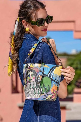 Sac à main Live and Save  - Multicolore