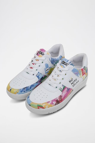 Baskets en cuir vegan No More Drama  - Multicolore