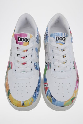 Baskets en cuir vegan No More Drama  - Multicolore