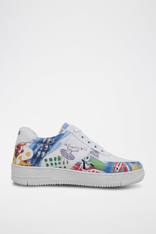Baskets en cuir vegan No More Drama  - Multicolore
