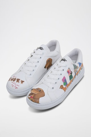 Baskets en cuir vegan Mini Puppy  - Multicolore