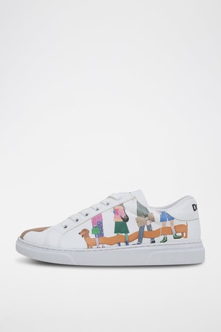 Baskets en cuir vegan Mini Puppy  - Multicolore