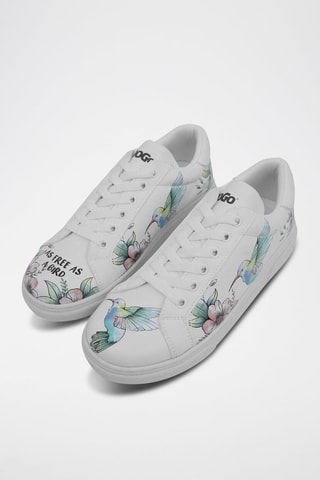 Baskets en cuir vegan As Free As a Bird  - Multicolore