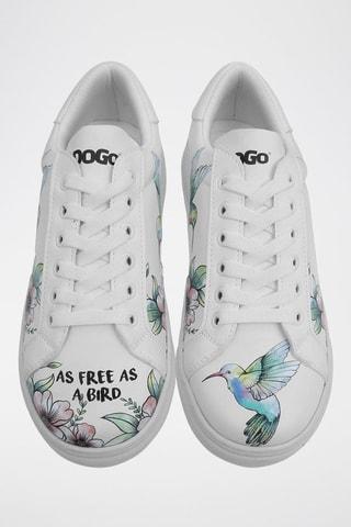 Baskets en cuir vegan As Free As a Bird  - Multicolore