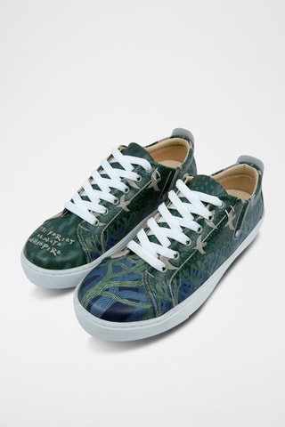 Baskets en cuir vegan The Forest Always Whispers  - Multicolore