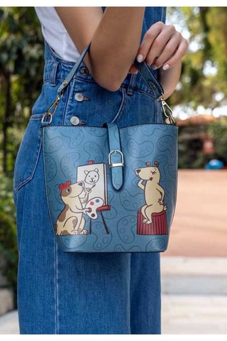 Sac porté épaule Draw Me  - Multicolore