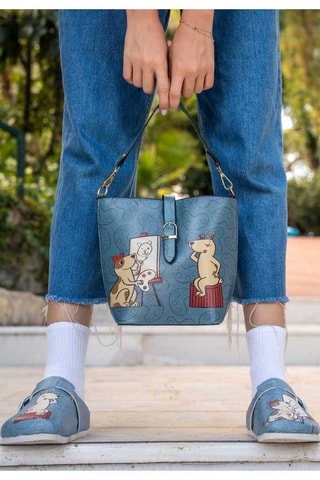 Sac porté épaule Draw Me  - Multicolore