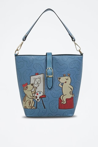 Sac porté épaule Draw Me  - Multicolore