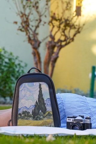 Sac à dos Vincent van Gogh A Wheat Field with Cypresses  - Multicolore