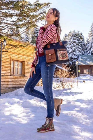 Bottines Bear and Flowers  - Multicolore